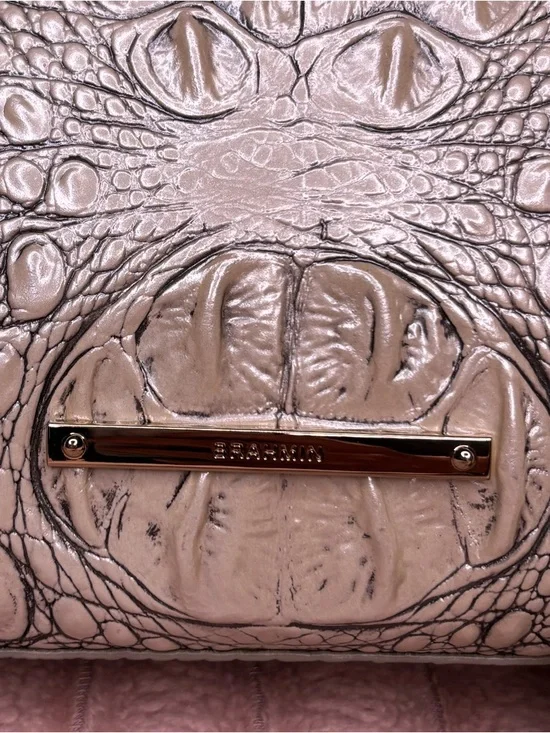 Brahmin Carrie Crossbody in Moonrise with Matching Credit Card Wallet - Picture 3 of 14